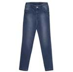 Ficha técnica e caractérísticas do produto CalÃ§a Look Jeans Skinny Jeans - Azul/jeans - Menino - AlgodÃ£o - Dafiti