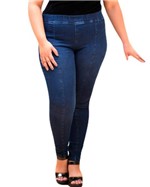 Ficha técnica e caractérísticas do produto Calça Plus Size Jeans Jegging com Recorte 13941 - Cambos