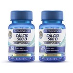 Cálcio 500 D - 2 Un de 60 Cápsulas - Catarinense