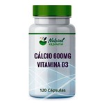 Ficha técnica e caractérísticas do produto Cálcio 600mg com Vitamina D3 600ui 120 Cápsulas