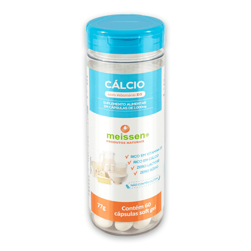 Ficha técnica e caractérísticas do produto Cálcio com Vitamina D3 | 60 Cápsulas