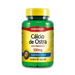 Ficha técnica e caractérísticas do produto Cálcio de Ostra 500mg Vitamina D 60Cápsulas Maxinutri