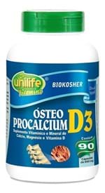 Ficha técnica e caractérísticas do produto Cálcio, Magnésio, Vitamina D3 90 Cápsulas - Ósteo Procalcium (Natural)