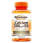 Ficha técnica e caractérísticas do produto Calcium 500mg + D3 100 Caps - Sundown Naturals