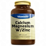 Ficha técnica e caractérísticas do produto Calcium Magnesium W/Zinc 120 Caps - Vitamin Life