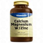 Ficha técnica e caractérísticas do produto Calcium Magnesium W/Zinc 120 cápsulas - Vitamin Life