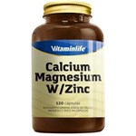 Ficha técnica e caractérísticas do produto Calcium Magnesium W/Zinc - Vitaminlife - 120 Cápsulas