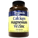 Ficha técnica e caractérísticas do produto Calcium Magnesium Zinc VitaminLife - 120 Cápsulas
