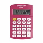Ficha técnica e caractérísticas do produto Calculadora 8 dígitos rosa PC986P Procalc