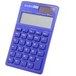 Ficha técnica e caractérísticas do produto Calculadora Casio Sl-1110 Tv-Bu Azul Alimentação Solar e Pilha - Alta Qualidade