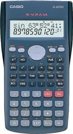 Ficha técnica e caractérísticas do produto Calculadora Científica 12 Dígitos Fx-82ms-ms-sc4 Dt Cinza, 240 Funções Display Grande - 124