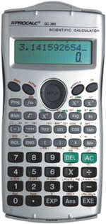 Ficha técnica e caractérísticas do produto Calculadora Cientifíca da Procalc - Sc365