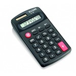 Ficha técnica e caractérísticas do produto Calculadora de Bolso 8 Dígitos Preta CB1483 - Elgin
