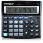 Ficha técnica e caractérísticas do produto Calculadora de Mesa 12 Dig. Procalc C/ Dupla Memoria