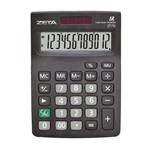 Ficha técnica e caractérísticas do produto Calculadora de Mesa 12 Digitos 712 Zeta