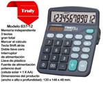 Ficha técnica e caractérísticas do produto Calculadora de Mesa 12 Dígitos 837-12 Truly