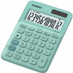 Ficha técnica e caractérísticas do produto Calculadora Casio de Mesa 12 Dígitos Verde CASIO