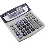 Ficha técnica e caractérísticas do produto Calculadora de Mesa 12 Digitos MV 4123 Cinza ELGIN