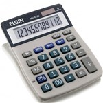 Ficha técnica e caractérísticas do produto Calculadora de Mesa 12 Dígitos MV-4122 com Célula Solar - Elgin