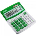 Ficha técnica e caractérísticas do produto Calculadora de Mesa 12 Digitos Mv 4126 Verde Elgin