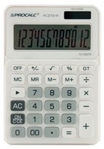 Ficha técnica e caractérísticas do produto Calculadora de Mesa 12 Dígitos PC 272-W - Procalc