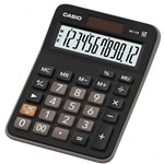 Ficha técnica e caractérísticas do produto Calculadora de Mesa 12 Dígitos Preta MX-12B-S4-DC - Casio