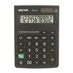 Ficha técnica e caractérísticas do produto Calculadora de Mesa 12 Dígitos Zeta Zt712