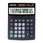 Ficha técnica e caractérísticas do produto Calculadora de Mesa 12 Dígitos Zeta ZT738