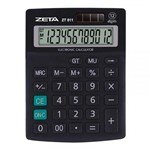 Ficha técnica e caractérísticas do produto Calculadora de Mesa 12 Dígitos Zt-811 Zeta