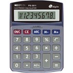 Ficha técnica e caractérísticas do produto Calculadora de Mesa 8Digitos Bateria Cinza Hoopson