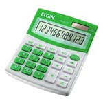 Ficha técnica e caractérísticas do produto Calculadora de Mesa Elgin 12 Dígitos Verde