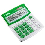 Ficha técnica e caractérísticas do produto Calculadora de Mesa Elgin MV4126 12 Dígitos Verde