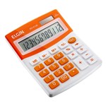 Ficha técnica e caractérísticas do produto Calculadora de Mesa MV 4128 Elgin - Laranja
