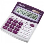 Calculadora de Mesa Mv4127 Roxo Elgin