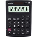Ficha técnica e caractérísticas do produto Calculadora de Mesa Pequena 12 Dígitos Preta Mz-12S Casio
