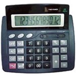 Ficha técnica e caractérísticas do produto Calculadora de Mesa Procalc PC123 - 12 Dígitos Grandes, Arredondamento, Solar/bateria, Visor Inclinado, Tecla
