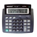 Ficha técnica e caractérísticas do produto Calculadora de Mesa Procalc PC123 12 Dígitos Solar e Bateria