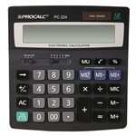 Ficha técnica e caractérísticas do produto Calculadora De Mesa Procalc PC224 12 Dígitos Solar Preto