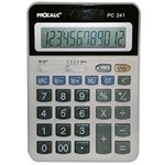 Ficha técnica e caractérísticas do produto Calculadora de Mesa Procalc Pc241 - 12 Díg. Grandes, Arredondamento, Solar/Bat., Tecla Roll-Over