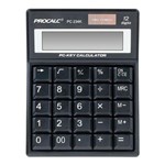 Ficha técnica e caractérísticas do produto Calculadora De Mesa Procalc PC234K 12 Dígitos Solar Preto