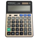 Ficha técnica e caractérísticas do produto Calculadora De Mesa Procalc PC289 12 Dígitos Solar Preto