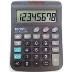 Ficha técnica e caractérísticas do produto Calculadora de Mesa Trully 8dig.visor Gr.prata