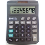 Ficha técnica e caractérísticas do produto Calculadora de Mesa TRULLY 8DIG.VISOR Gr.prata