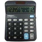 Ficha técnica e caractérísticas do produto Calculadora de Mesa Truly 833 12 Dígitos