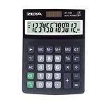 Ficha técnica e caractérísticas do produto Calculadora de Mesa Zeta Zt318 12 Digitos Preta