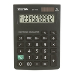 Ficha técnica e caractérísticas do produto Calculadora de Mesa Zeta ZT712 12 Digitos Preto