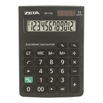 Ficha técnica e caractérísticas do produto Calculadora De Mesa Zeta Zt712 12 Dígitos Preto