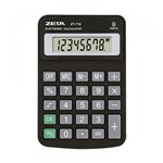 Ficha técnica e caractérísticas do produto Calculadora de Mesa Zeta ZT718 8 Dígitos