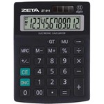 Ficha técnica e caractérísticas do produto Calculadora de Mesa Zeta ZT811 12DIG.PRETA - eu Quero Eletro