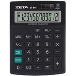 Ficha técnica e caractérísticas do produto Calculadora De Mesa Zeta Zt811 12dig.preta Unidade